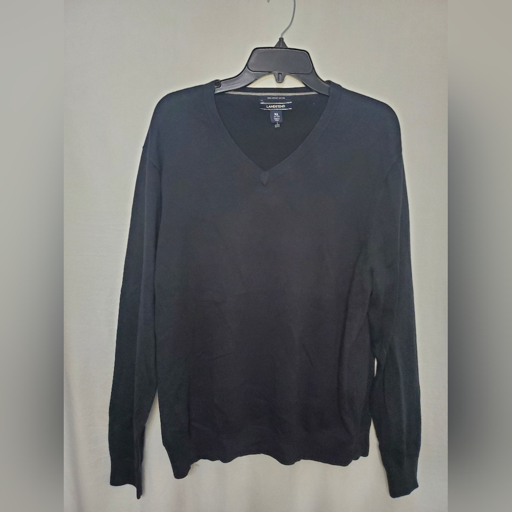 Pre-Loved Women’s Lands End Black Long Sleeve Sweater Size XL 46-48